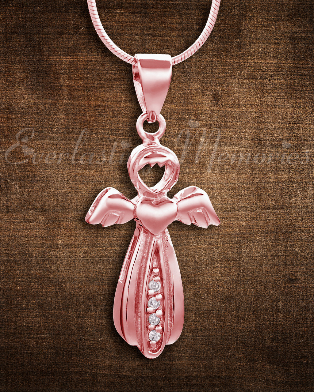 Rose Gold Virtuous Angel Memorial Jewelry