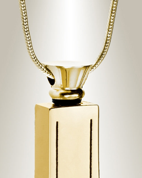 Gold Plated Dependable Cross Keepsake Urn Jewelry