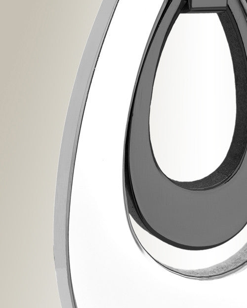 Silver and Black Drop of Hope Cremation Jewelry