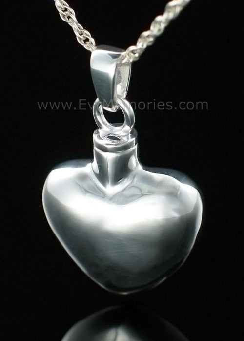 Sterling Silver Whole Heart Memorial Locket