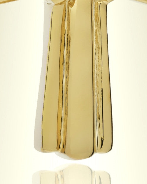 14K Gold Antique Wrapped Cross Urn Keepsake