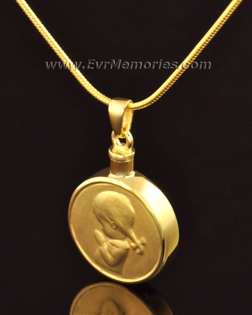 14k Gold "Girl" Jewelry Urn