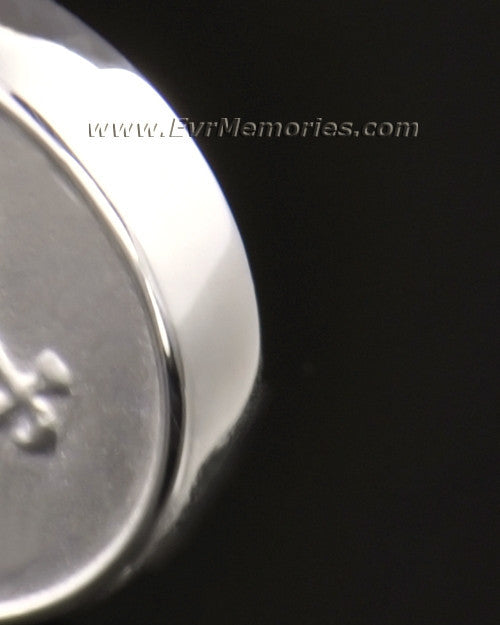 14k White Gold "Girl" Funeral Jewelry