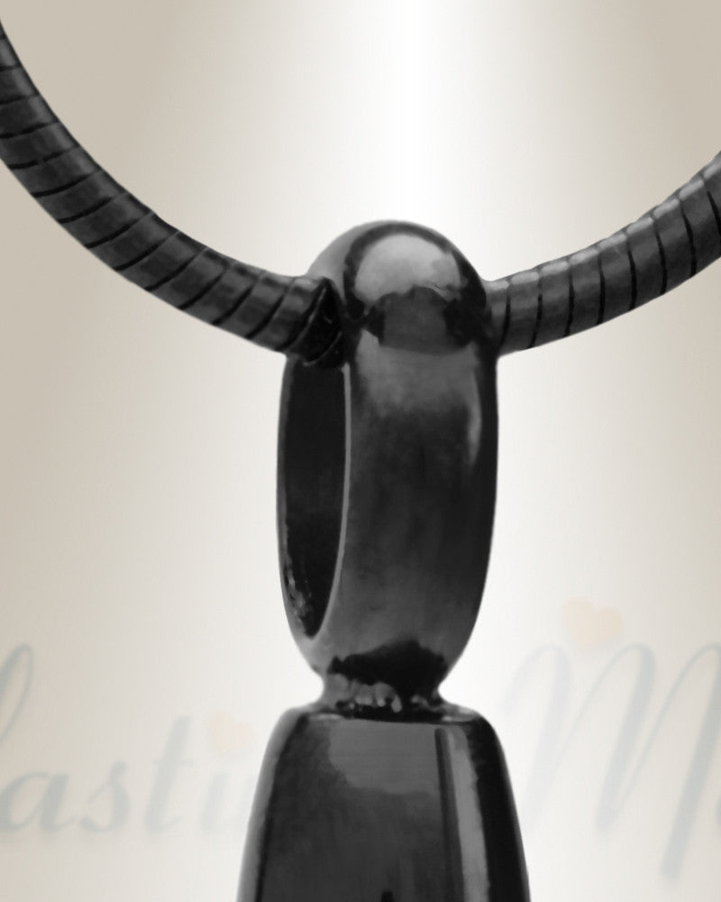 Black Stetson Cylinder Cremation Jewelry