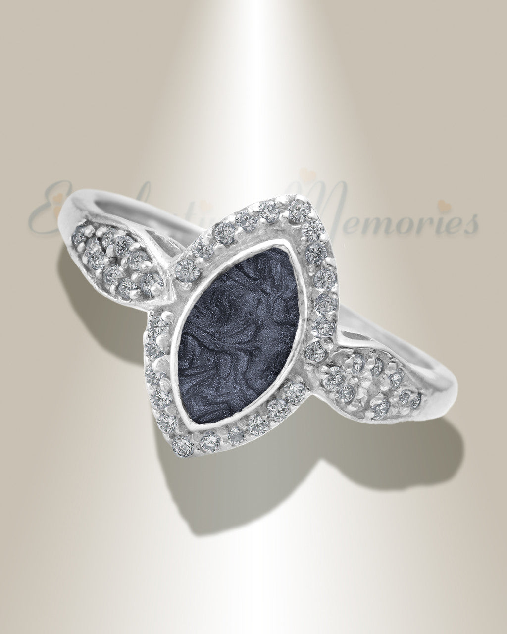 Women's Sterling Silver Sanctuary Ash Ring with Slate