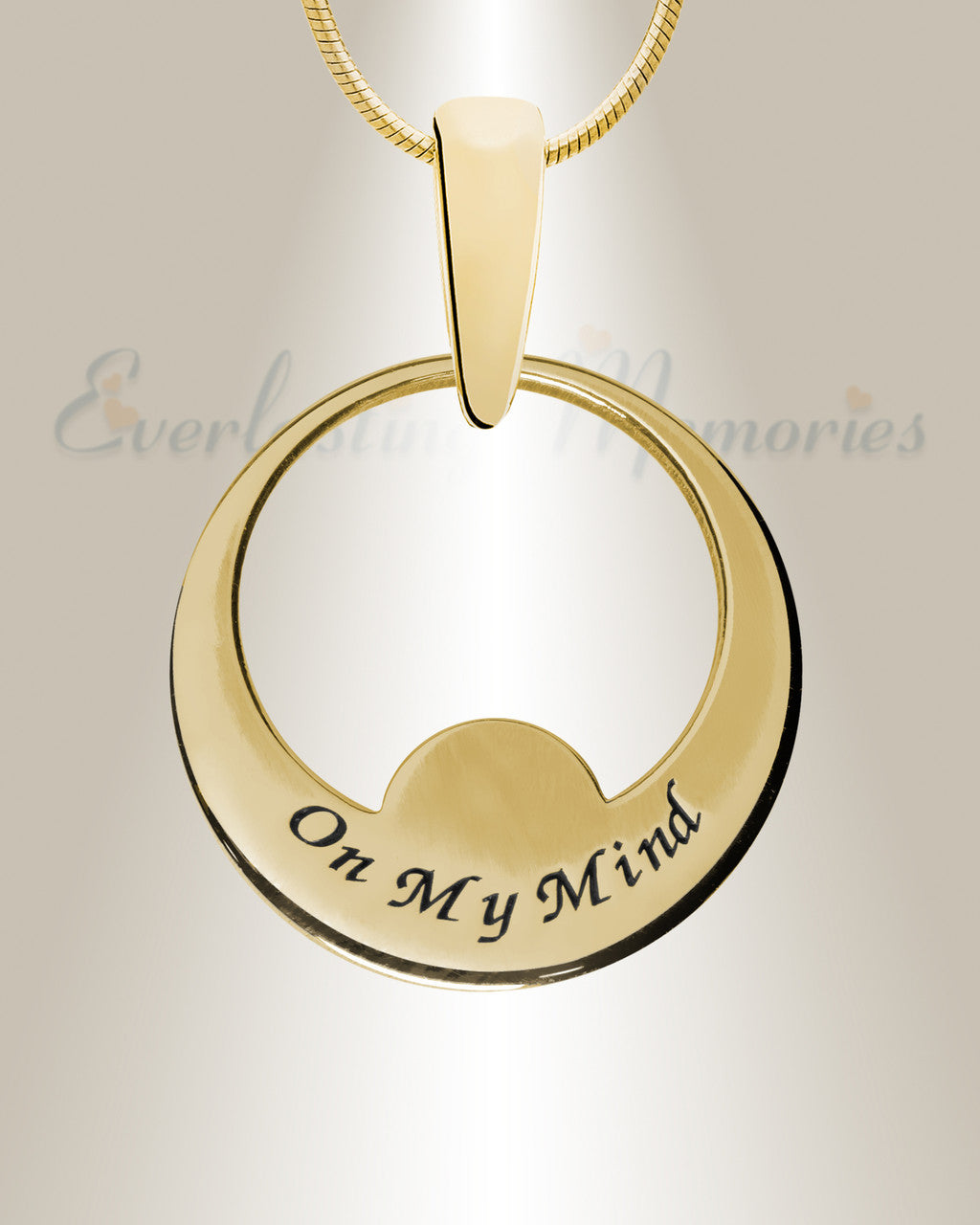 Simply Irresistable Gold Plated Round Ash Resin Jewelry
