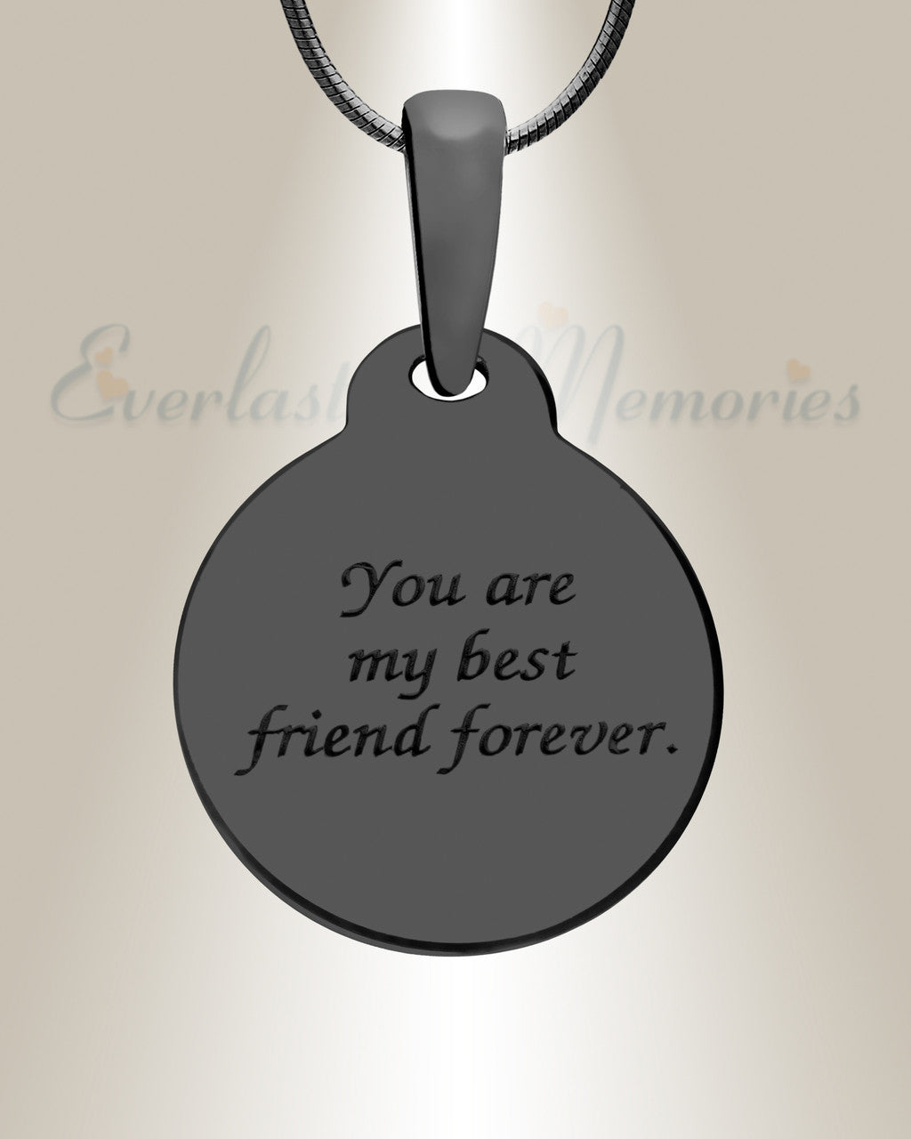 Love You To The Moon Black Finish Ash Resin Jewelry