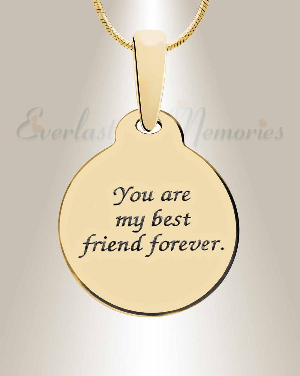 Solid 14K Gold Love You To The Moon Ash Resin Jewelry