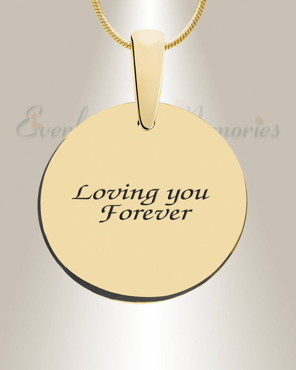 Solid 14K Gold Elaborate Round Ash Resin Jewelry