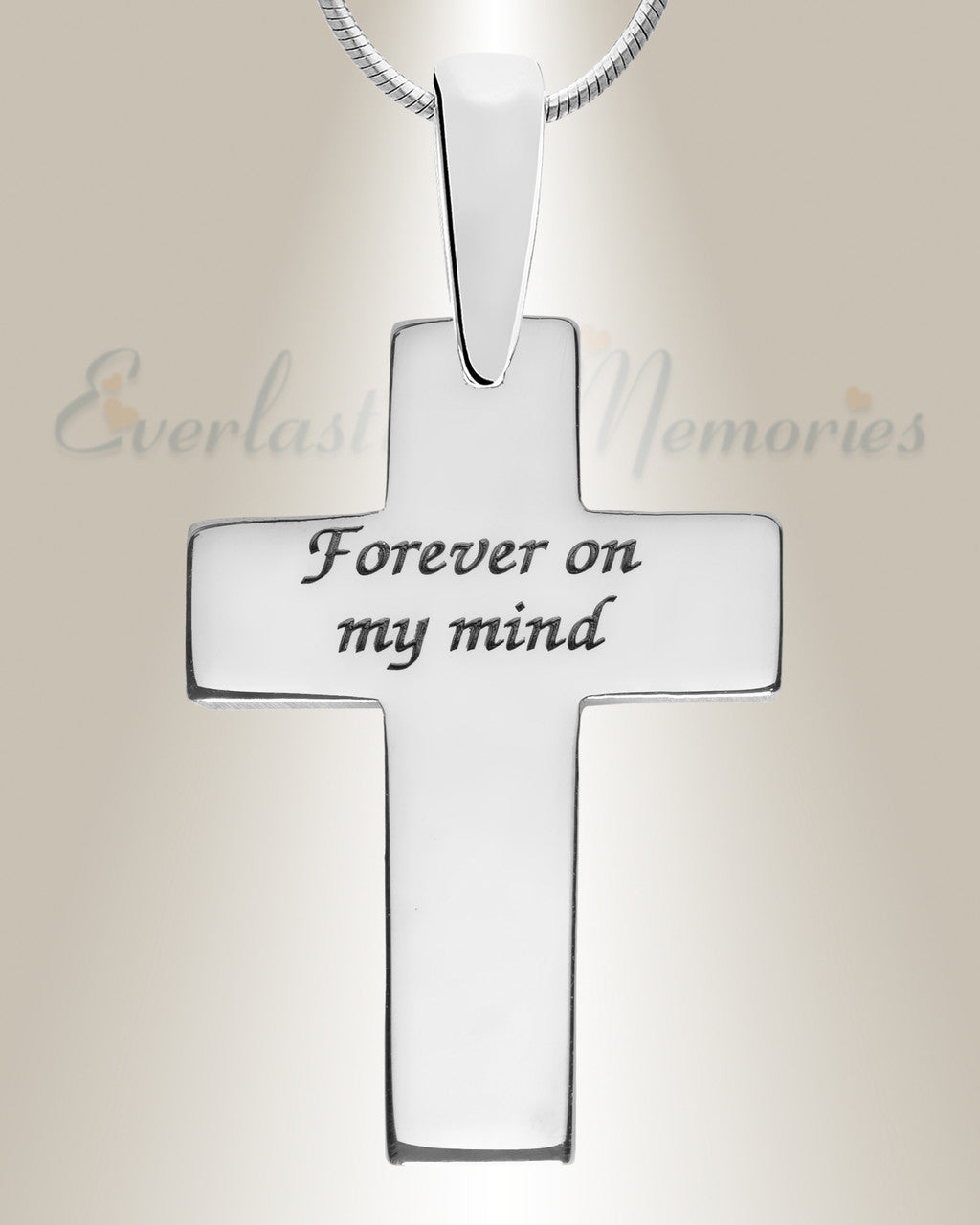 Cultured Cross Sterling Silver Ash Resin Jewelry