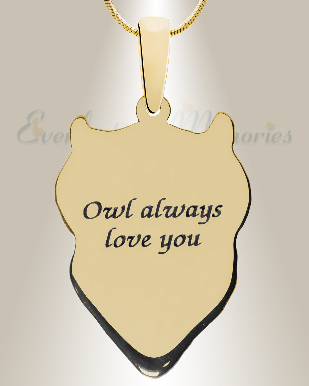 Gold Plated Wise Owl Birthstone Ash Resin Jewelry