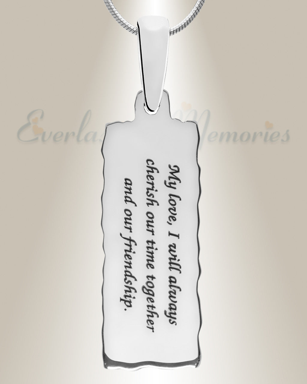 Lasting Long Rectangle Sterling Silver Ash Resin Jewelry