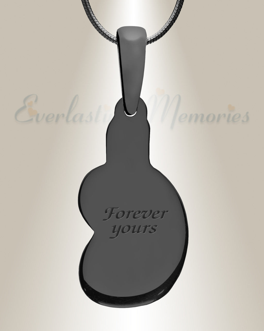 Holding You Close Black Finish Ash Resin Jewelry