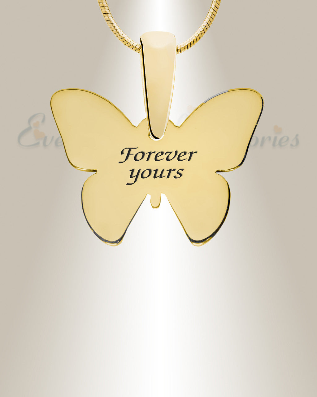 Solid 14K Gold Lovable Butterfly with Seafoam Ash Resin Jewelry