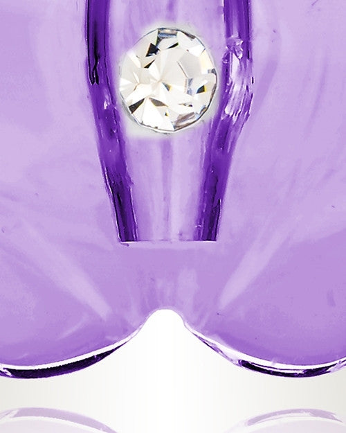 Glass Locket Violet Flutter Necklace Urn