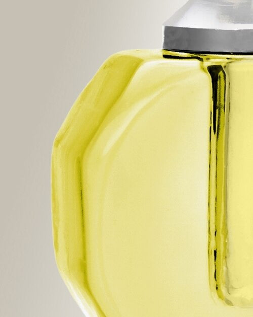 Glass Locket Yellow Envious Teardrop Cremains Jewelry