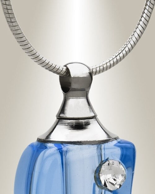 Glass Locket Cool Waters Urn Jewelry