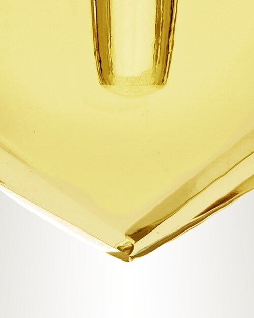 Glass Locket Yellow Inspire Heart Cremation Pendant