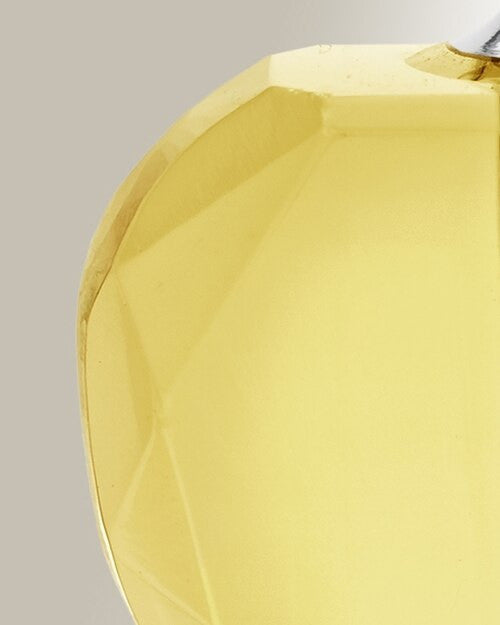 Glass Locket Yellow Inspire Heart Cremation Pendant