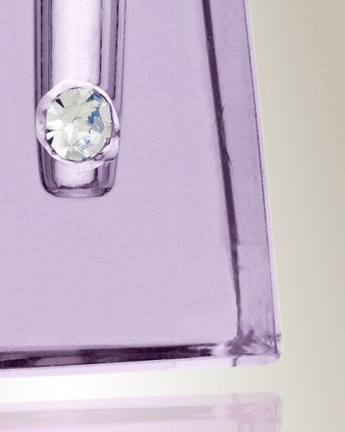 Glass Locket Violet Tribute Ash Urn Necklace