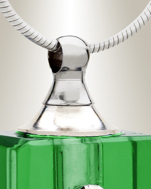Glass Locket Emerald Reliable Locket Necklace