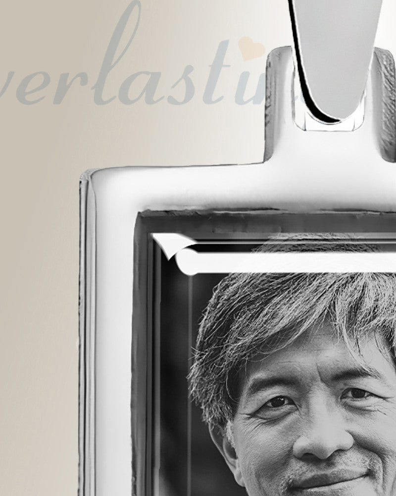 Square Sterling Silver Picture Pendant