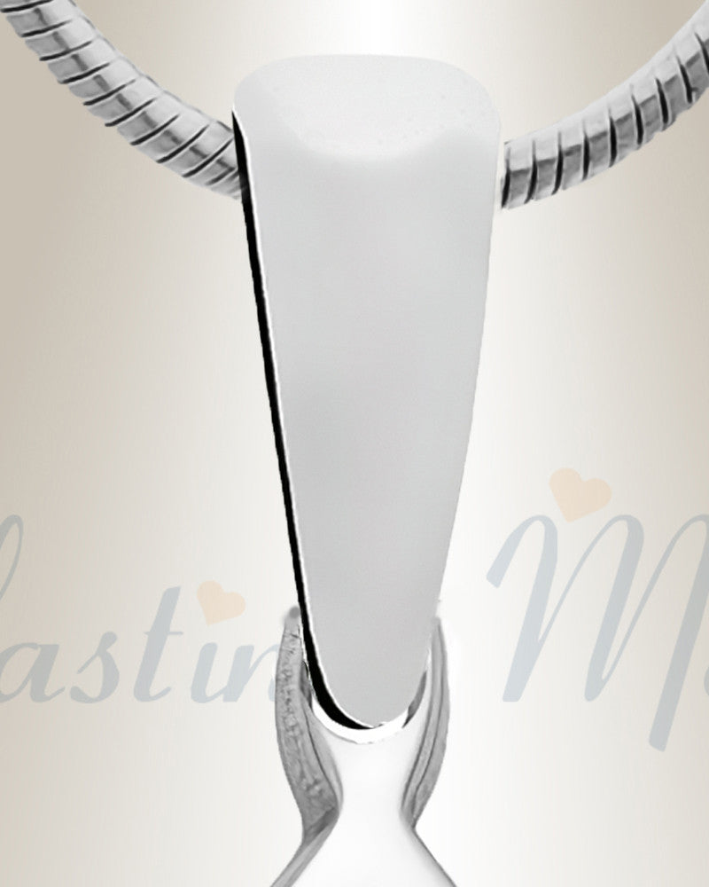 Small Diamond Sterling Silver Picture Pendant