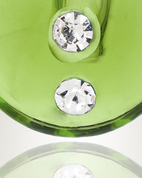 Glass Locket Emerald Stability Jewelry Urn