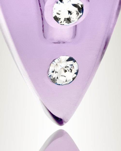 Glass Locket Violet Merriment Keepsake Pendant