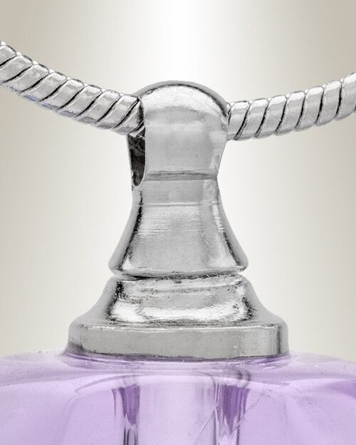 Glass Locket Violet Joyous Cremation Jewelry
