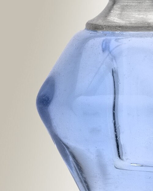 Glass Locket Blue Tops Cremation Jewelry