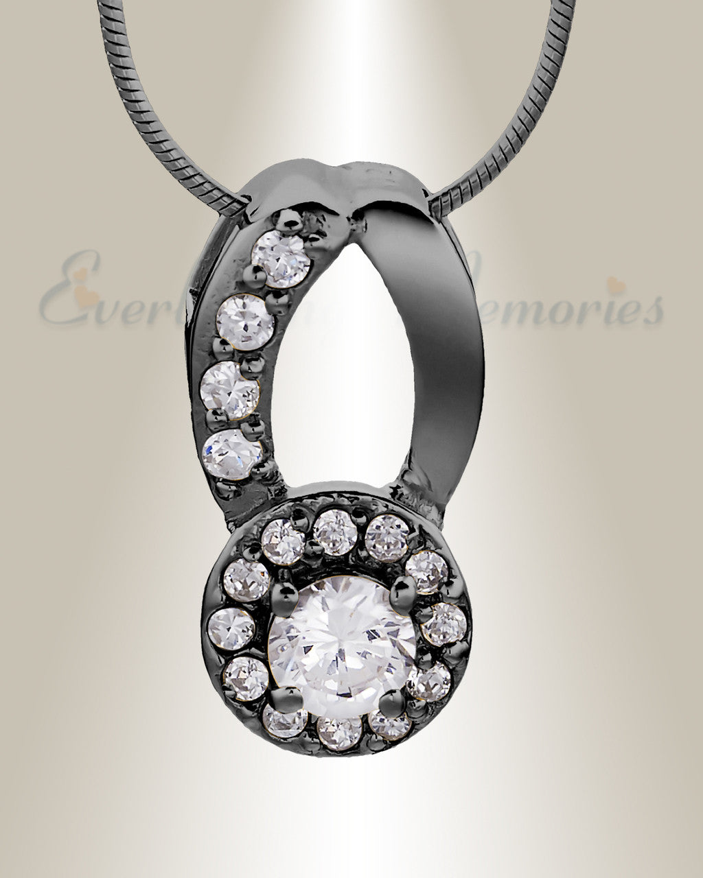 Black Simplicity Memorial Jewelry