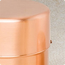 Copper Round Cylinder Cremation Urn