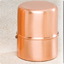 Copper Round Cylinder Cremation Urn