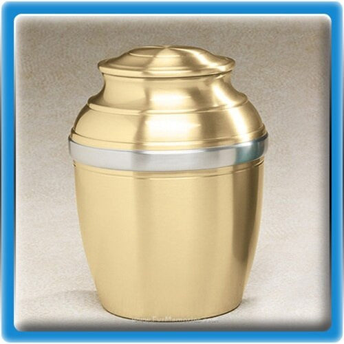 Gold Tranquil Bronze Urn