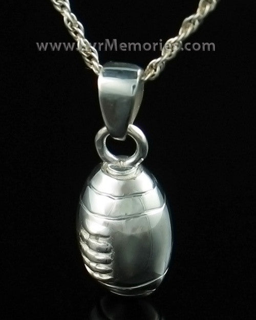 Sterling Silver Football Urn Keepsake