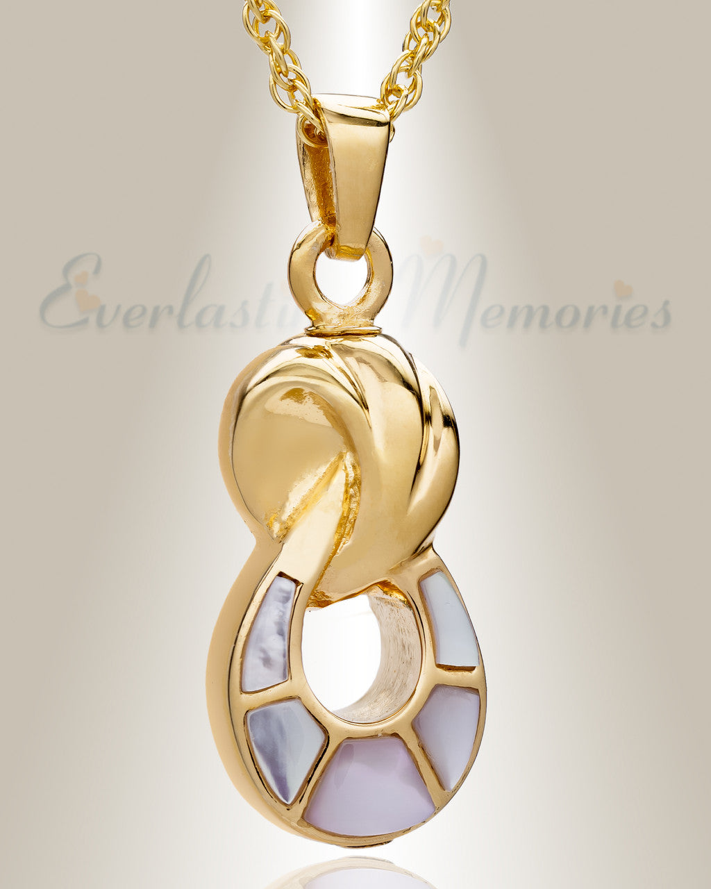 Gold Plated Everlasting Companion Infinity Jewelry Urn