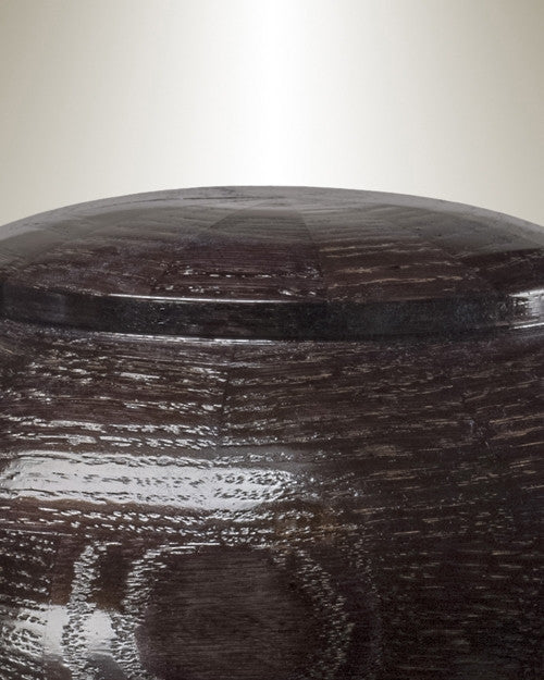 Large Peony Urn in Black