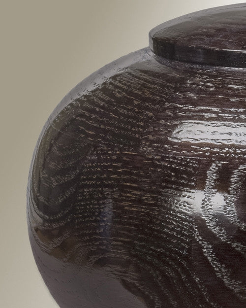 Large Peony Urn in Black