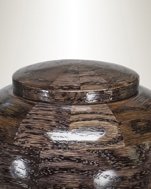 Peony Urn in Black-Keepsake