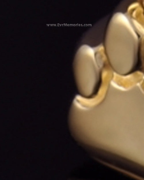 14K Gold Plated Lil Paw Funeral Jewelry