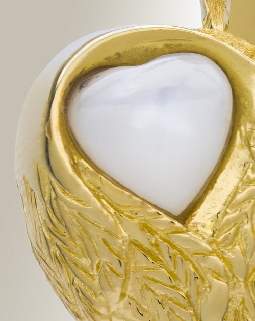 Gold Plated Heart of Love Ash Pendant