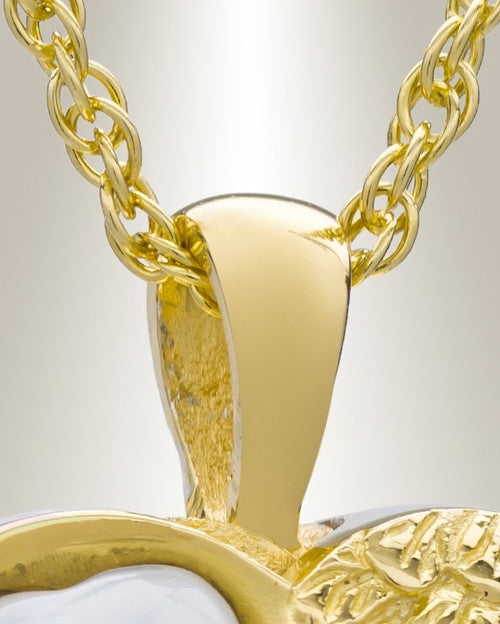 Gold Plated Heart of Love Ash Pendant