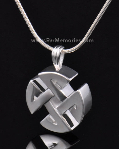 Sterling Silver Celtic Cherished Round Memorial Jewelry