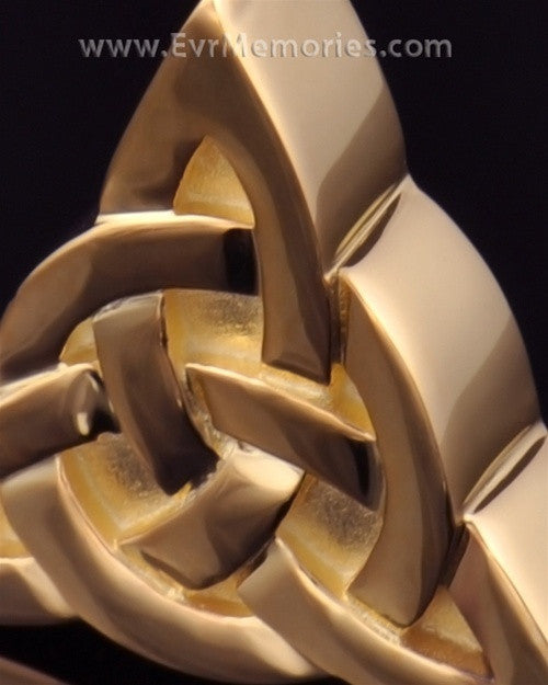 Gold Plated Celtic Cherished Triangle Keepsake Jewelry
