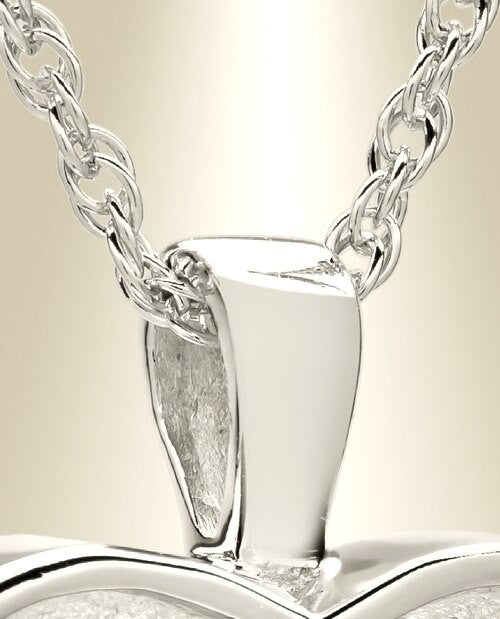 14k White Gold Baby Heart Urn Jewelry