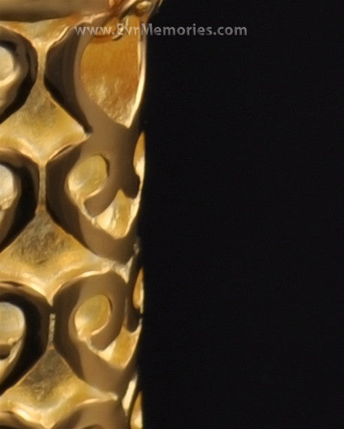 Gold Plated Lovely Cylinder Memorial Jewelry