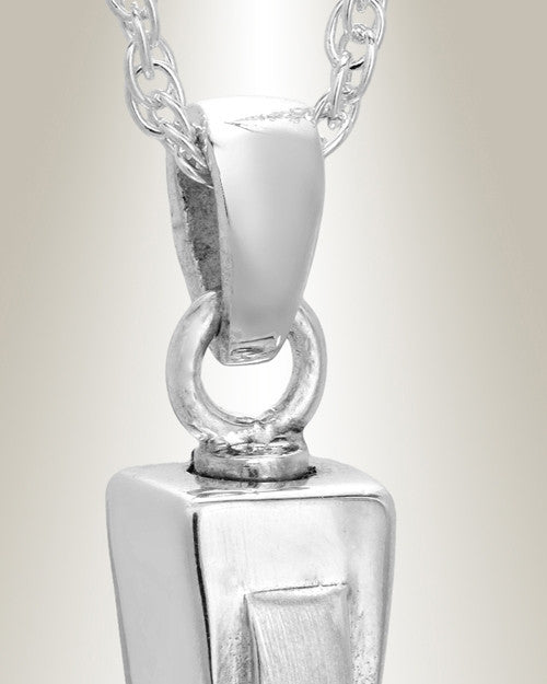 Sterling Silver Double Cross Cremation Charm