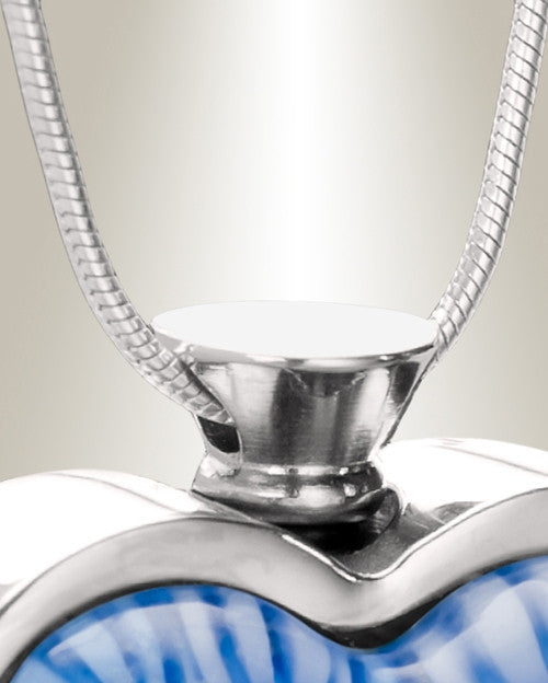 Transparent Waters Heart Cremation Locket
