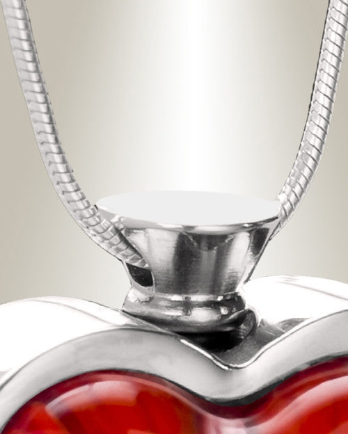 Embers of Love Heart Cremation Locket